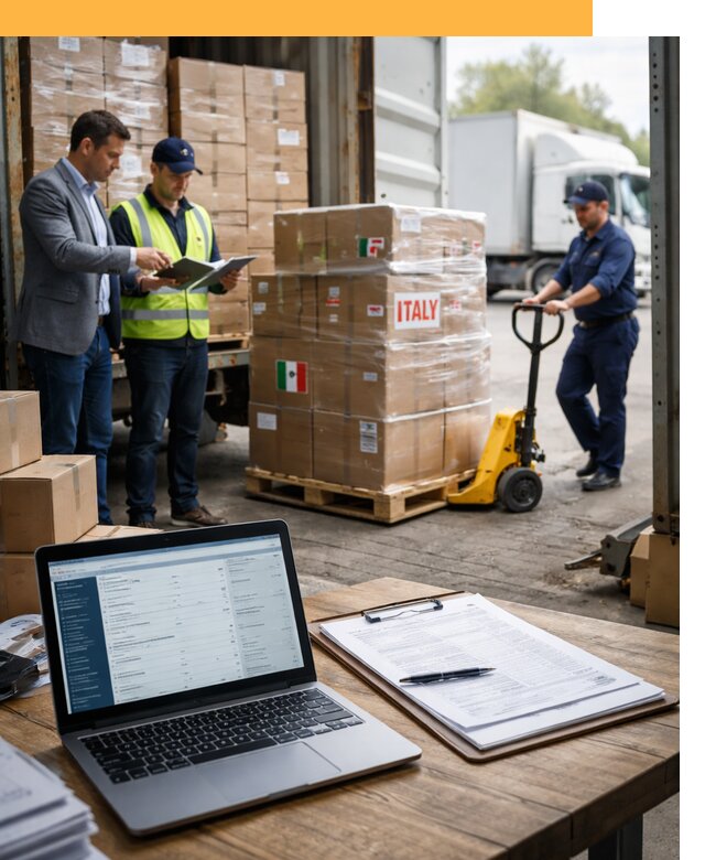 Доставка грузов из Италии: морские и авиаперевозки от 19287