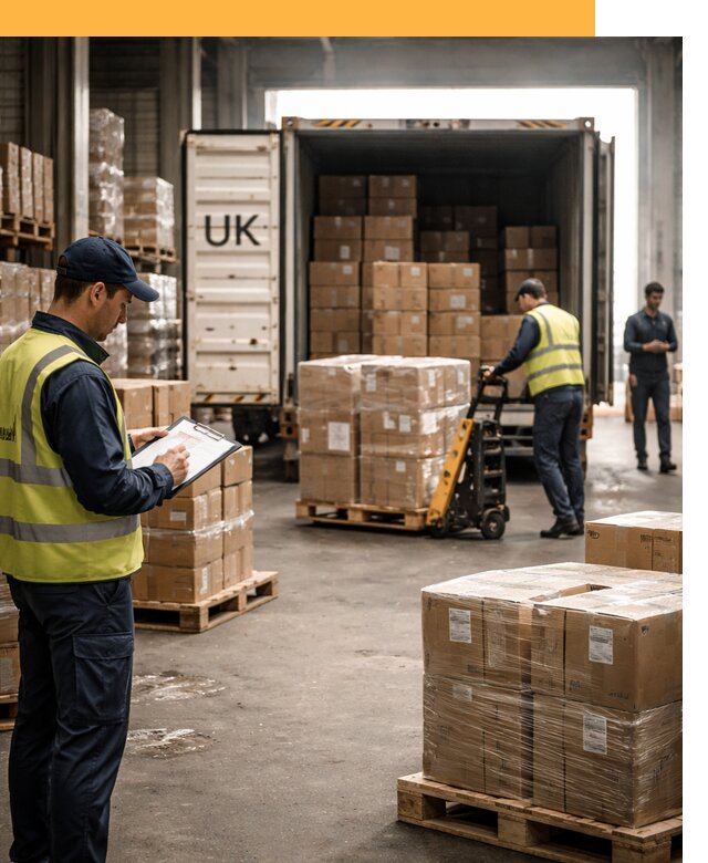 Доставка грузов из Великобритании с таможенным оформлением от 13394