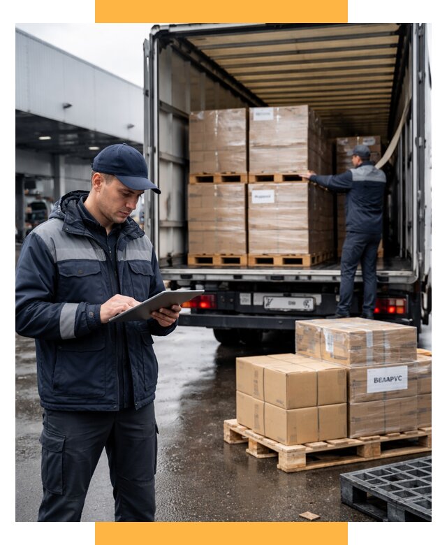 Доставка грузов из Беларуси от 16073 р. логистика СетСервис-Шлх