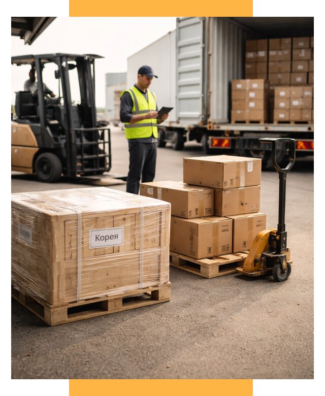 Доставка грузов в Корею из России от 37503 р. | СетСервис-Шлх