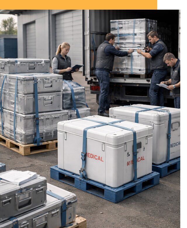 Перевозка медицинского оборудования по всему миру от 16073 руб