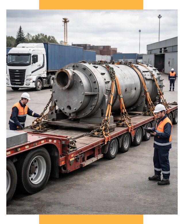 Перевозка тяжеловесных грузов под ключ от 160725 р. | СетСервис-Шлх